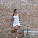 White Basic BB Skirt